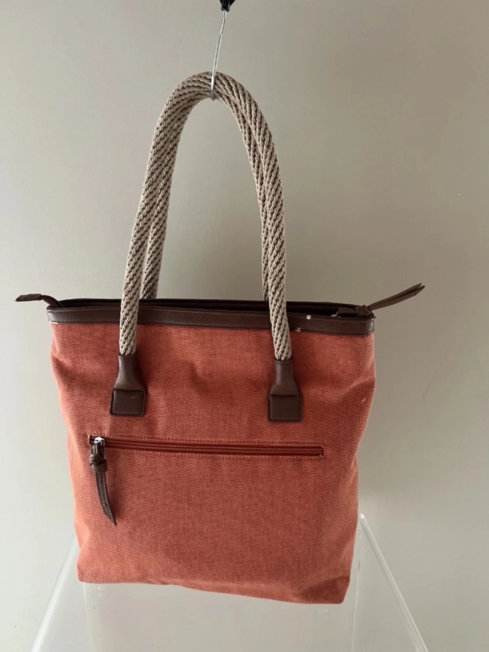 Clarks Orange Womens Handbag Purse Tote